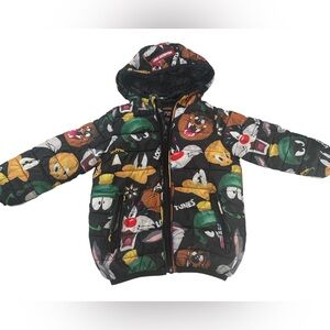 Members Only Multicolor Cartoon Puffer Jacket